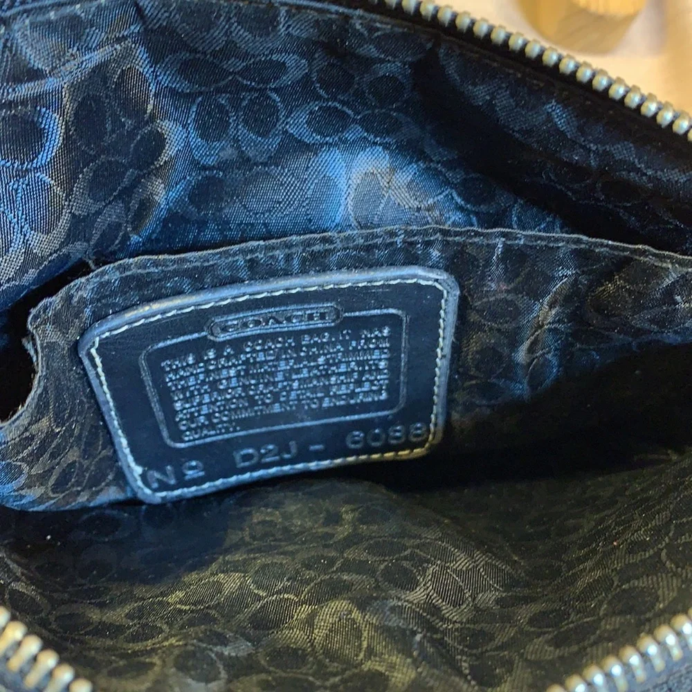 Coach vintage wallet/pouch leather/canvas